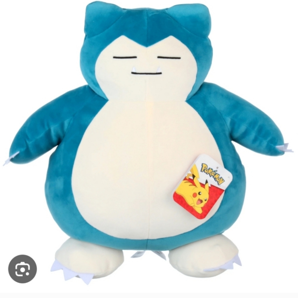 Pokémon Jumbo 18” Blue White “Snorlax” Soft and Squishy Plush Pillow Pokemon,Nwt